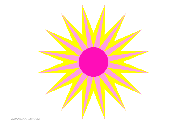 Raster Clipart Radiant Sun  Double