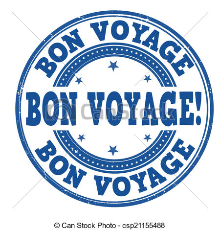Vecteur De Bon Voyage Timbre   Bon Voyage Grunge Caoutchouc