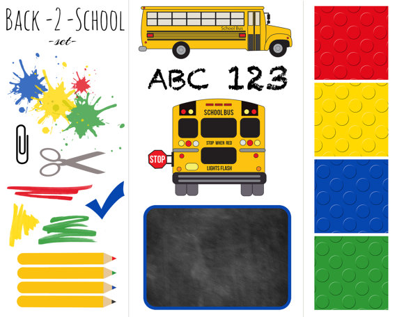 60  Off Sale Digital Clip Art Back To School Clipart Teachers Pencils