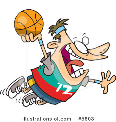 Basketball Clipart  5803 By Ron Leishman   Royalty Free  Rf  Stock