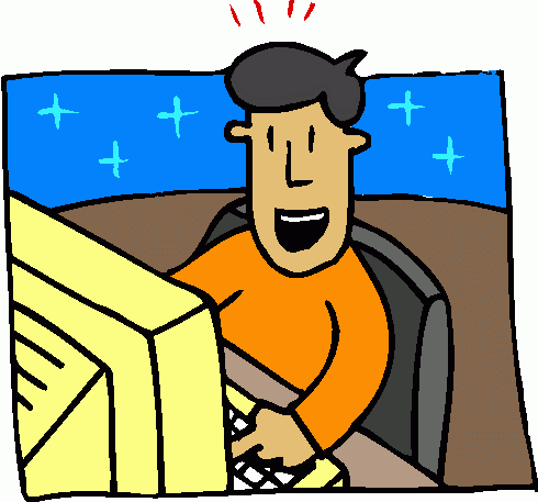 Boy At Computer Clipart   Boy At Computer Clip Art