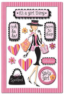 Com Reviews Trendy Girl 1  Whimsical Girly Girl Clipart Download