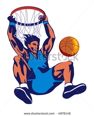 Dunking Clipart Stock Photo Basketball Player Dunking 4976149 Jpg
