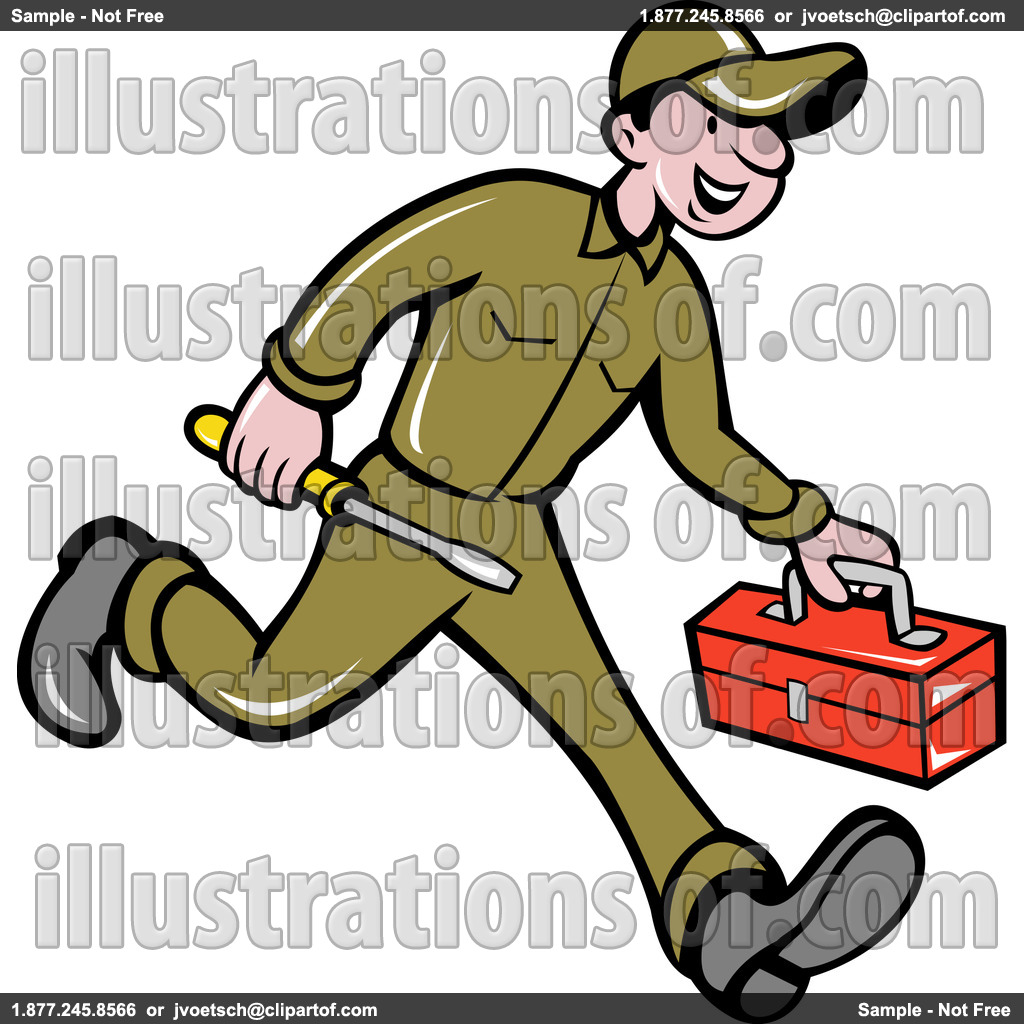 Electrician Clipart Royalty Free Rf Electrician Clipart Illustration