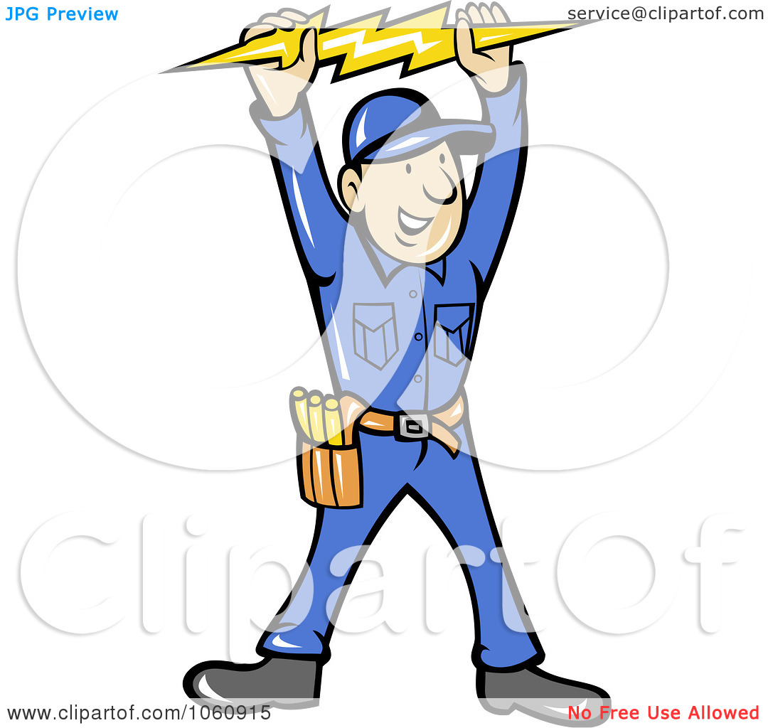 Electrician Clipart Royalty Free Vector Clip Art Illustration Of An