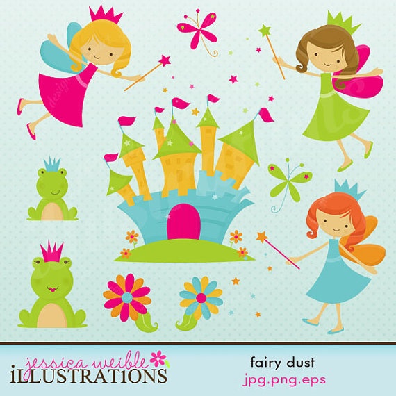 Fairy Dust Cute Digital Clipart   Commercial Use Ok   Fairy Clipart    