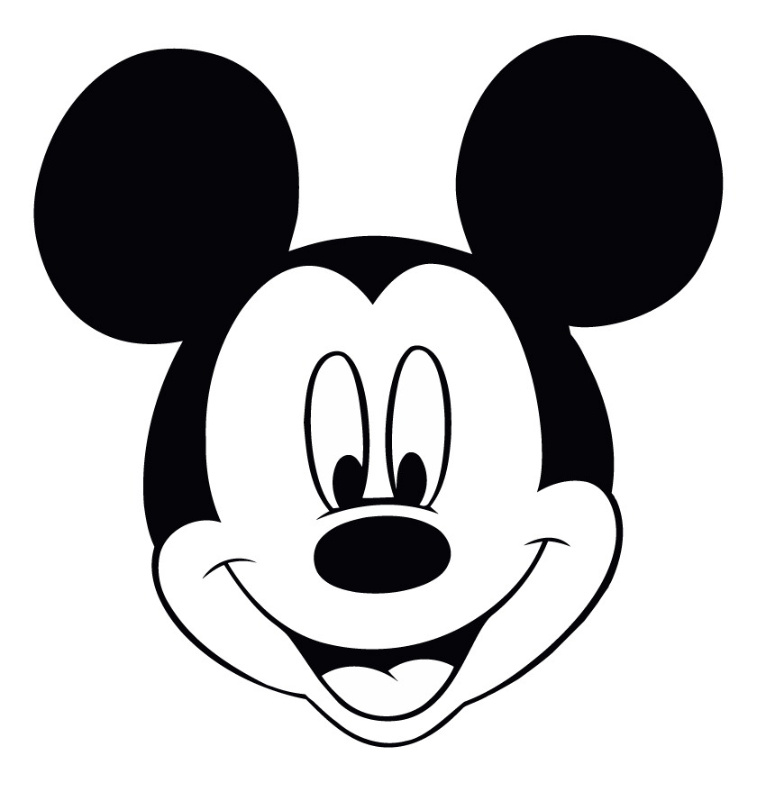 Mickey Mouse Head Shape Black   Clipart Panda   Free Clipart Images