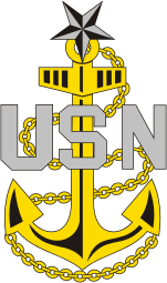 Navy Senior Chief Petty Officer Rank Insignia  Collar Device    
