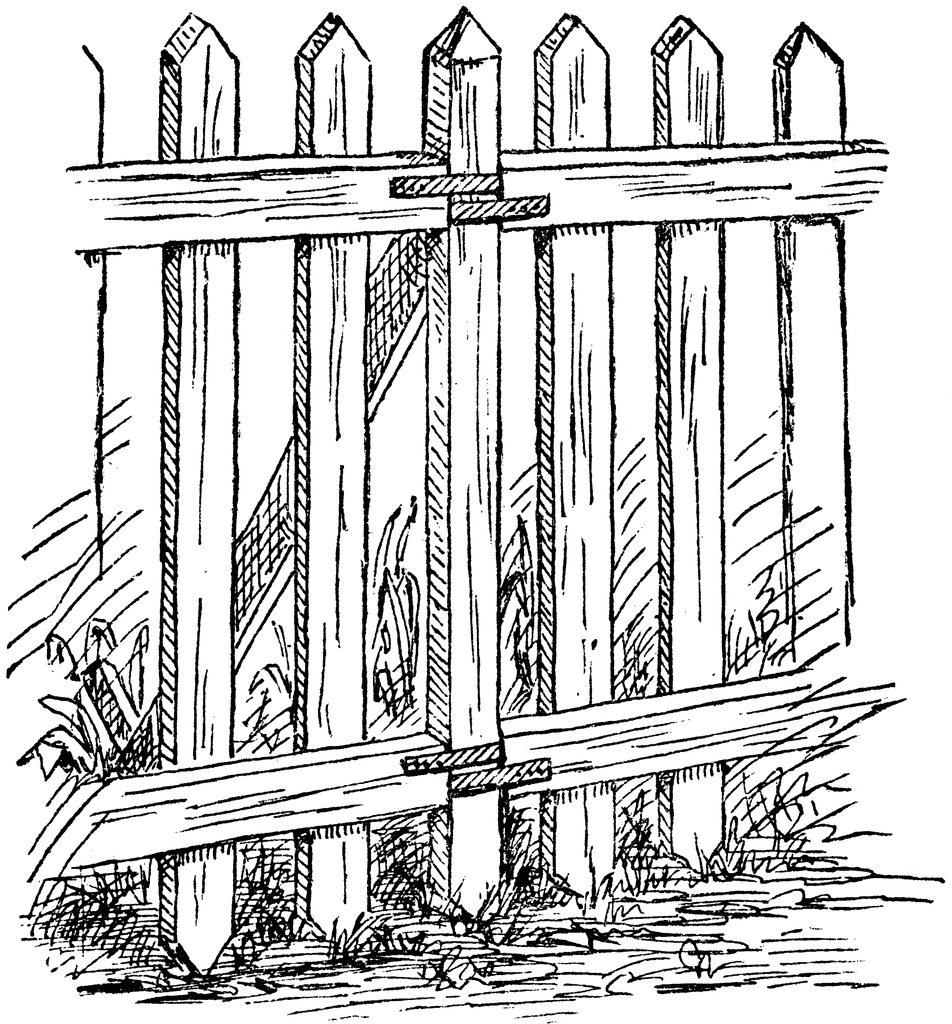 Picket Fence   Clipart Etc