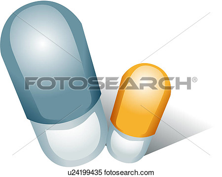 Pill Tablet Logo Capsule Medicine View Large Clip Art Graphic