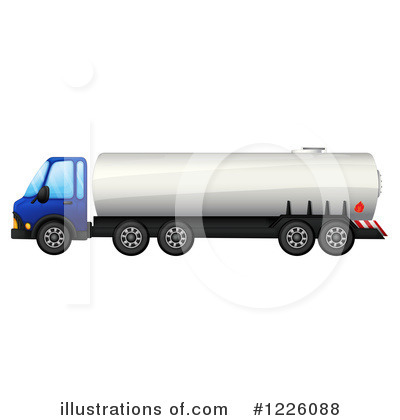 Royalty Free  Rf  Fuel Truck Clipart Illustration By Colematt   Stock