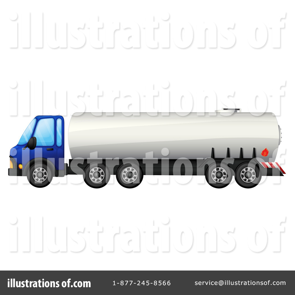 Royalty Free  Rf  Fuel Truck Clipart Illustration By Colematt   Stock