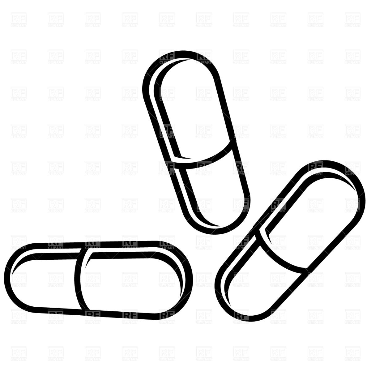 Symbolic Capsules  Pills  Healthcare Medical Download Royalty Free