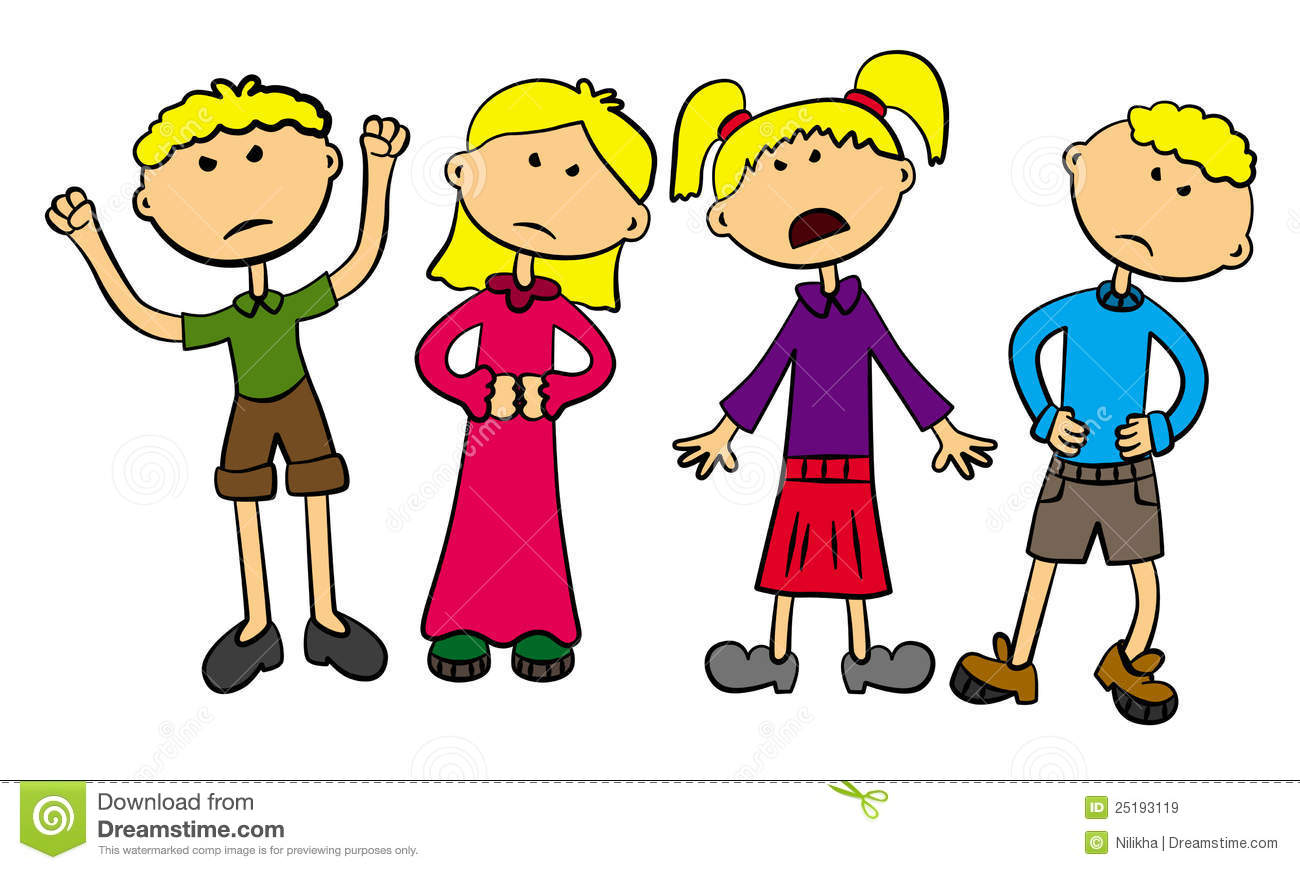 Angry Kids Royalty Free Stock Images   Image  25193119