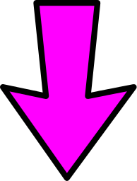 Arrow Outline Pink Down    Signs Symbol Arrows Arrows Color Arrow    