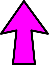 Arrow Outline Pink Up    Signs Symbol Arrows Arrows Color Arrow    