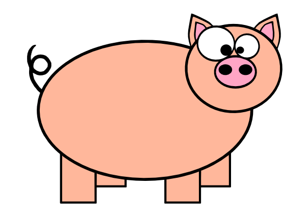 Cartoon Pig 2 Clip Art At Clker Com   Vector Clip Art Online Royalty