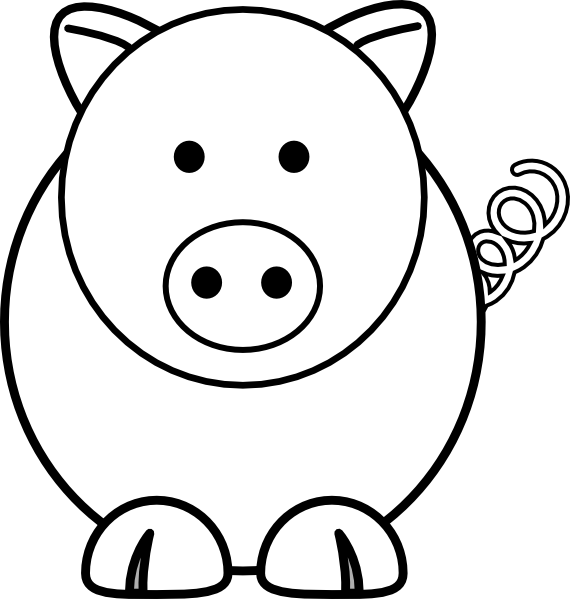Cartoon Pig Clip Art At Clker Com   Vector Clip Art Online Royalty