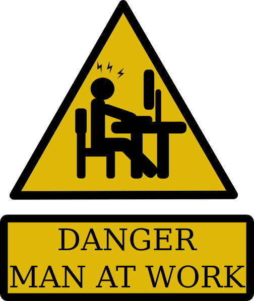 Danger Man At Work Clip Art At Clker Com   Vector Clip Art Online