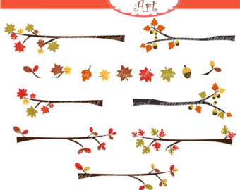 Fall Branch Clipart Branch Clip Art  Autumn