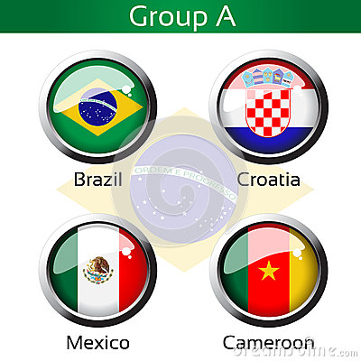 Flags   Football Brazil Group A   Brazil Croatia Mexico Cameroon
