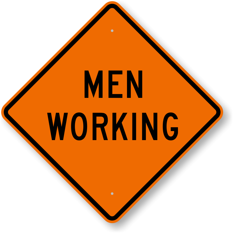 Men At Work Road Sign   Clipart Best