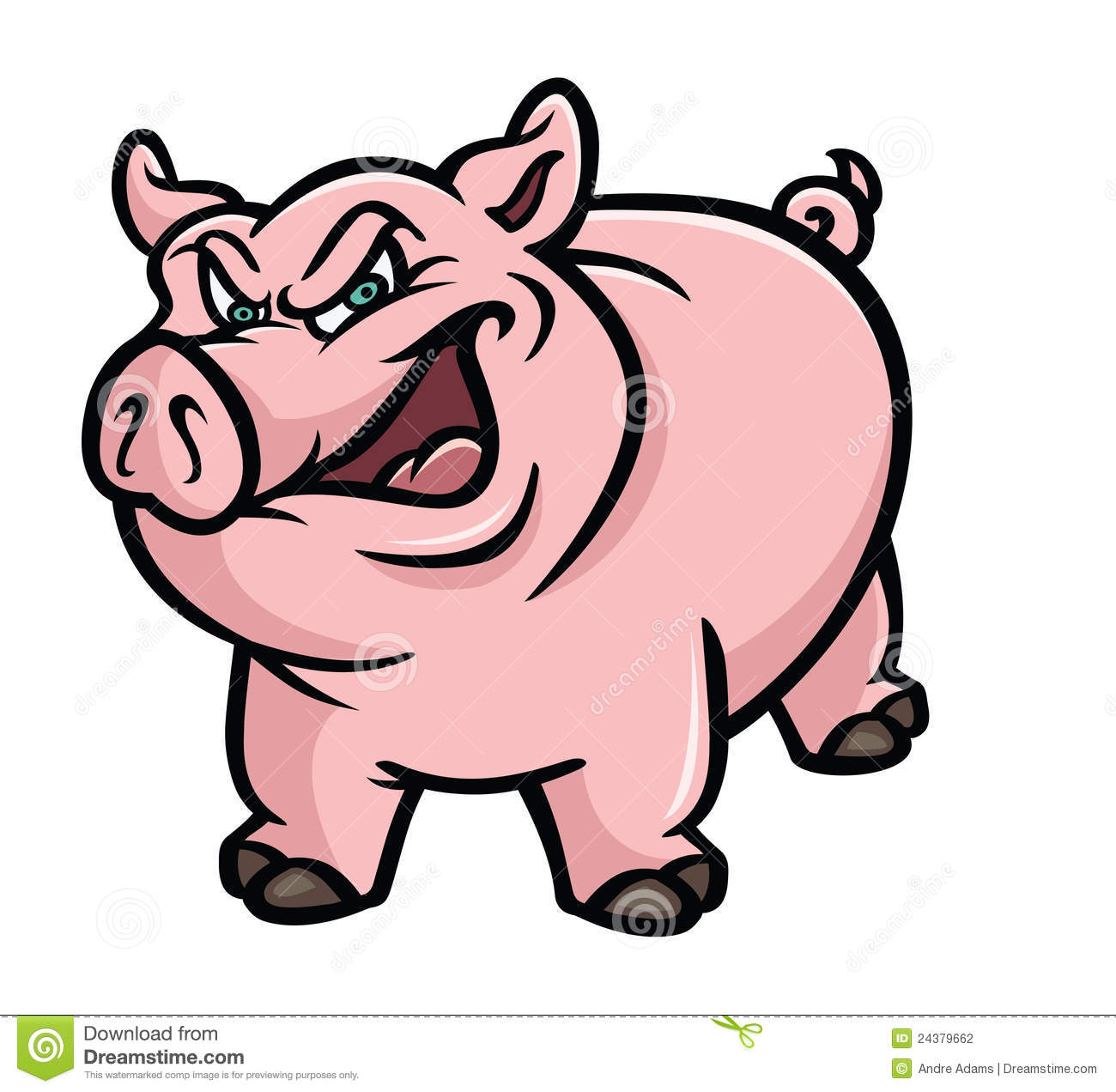 Pig Pink Sneer Stock Photography   Image  24379662