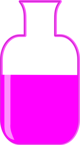 Pink Flask Beaker Clip Art   Vector Clip Art Online Royalty Free