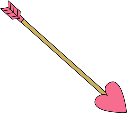 Pink Valentine S Day Arrow   Pink Valentine S Day Arrow With A Pink