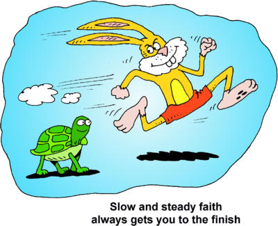 Rabbit And Tortoise   Slow And Steady Faith Always Gets You To The