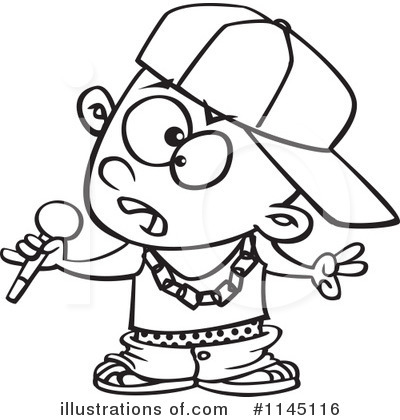 Rapper Clipart  1145116   Illustration By Ron Leishman