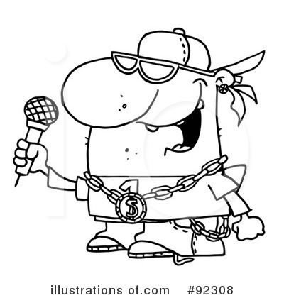 Rapper Clipart  92308 By Hit Toon   Royalty Free  Rf  Stock    