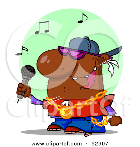 Royalty Free  Rf  Clipart Illustration Of A Performing Male Rapper Or