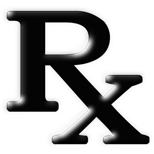 Rx Pharmacy Symbol Black Romanclip Art Image