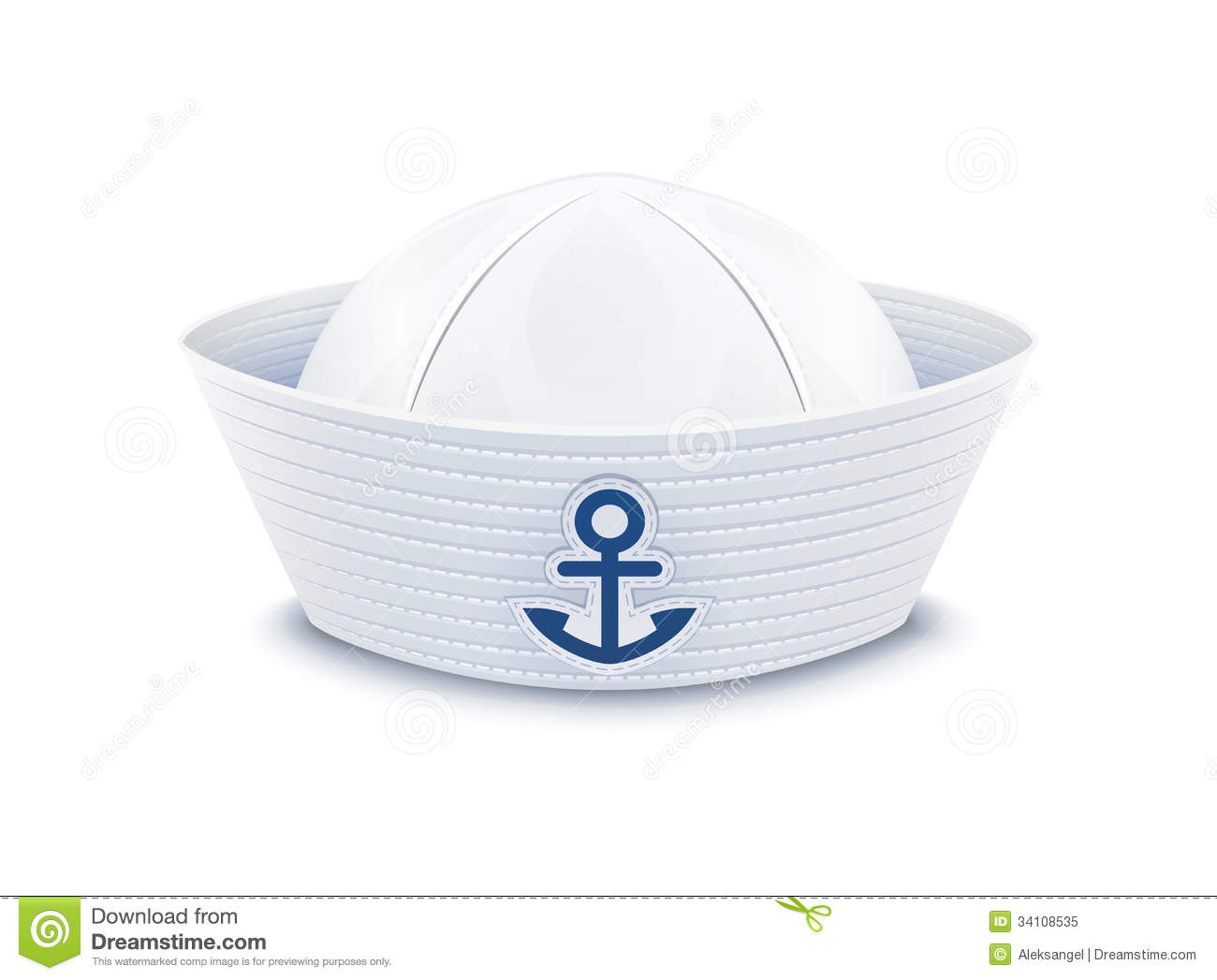 Sailor Cap  Vector Illustration On White Background Eps10  Transparent