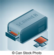 Scanner Vector Clip Art Eps Images  1301 Scanner Clipart Vector