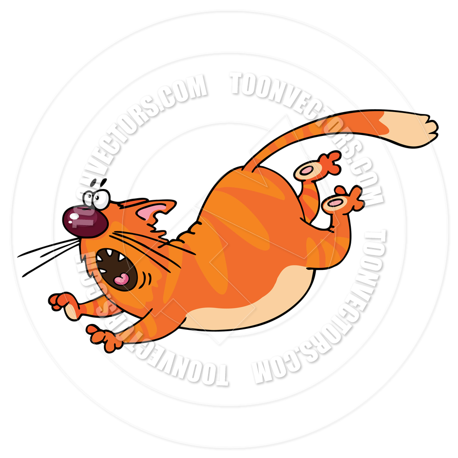 Scared Cat Running Clipart   Free Clip Art Images
