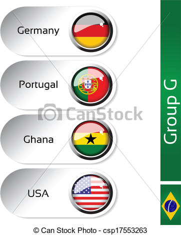 Vector   Vector Flags   Football Brazil Group G   Germany Portugal
