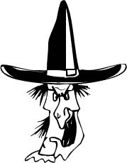 Witch Face Clipart Black And White Free Boo Clipart