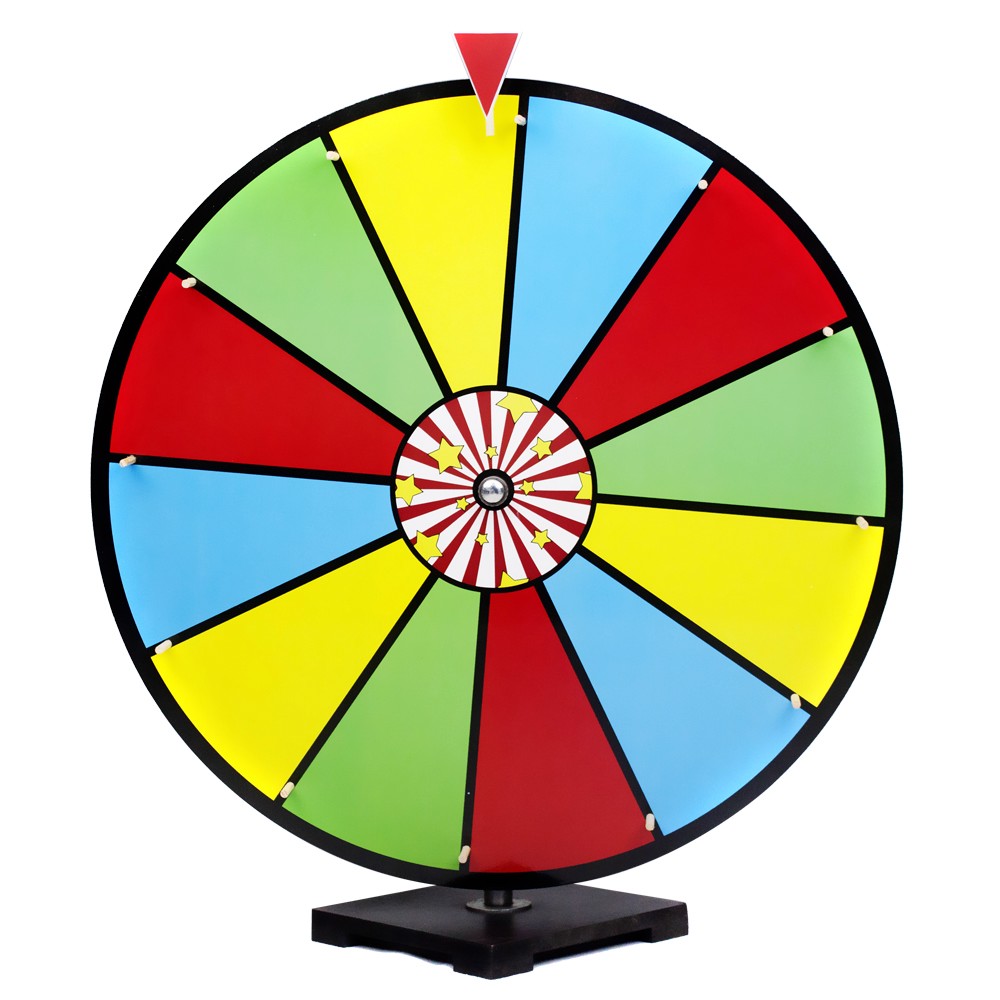     About 24 Color Dry Erase Spinning Prize Wheel New   High Quality
