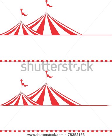 Circus Tent Border  Ideal For Poster Sign Carnival Signs Billboard