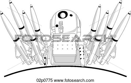 Clipart   Jernas Missile System  Fotosearch   Search Clip Art    