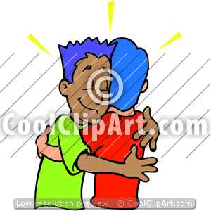 Coolclipart Com   Clip Art For  Guy Friends Hugging   Image Id 150085
