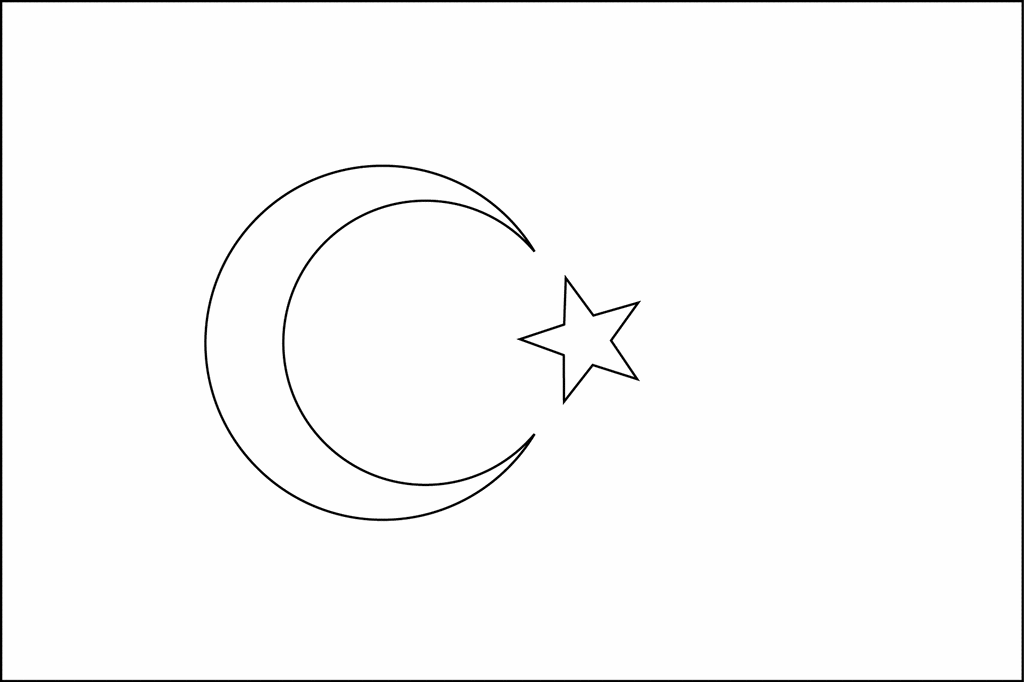 Flag Of Turkey 2009   Clipart Etc