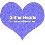 Free Glitter Hearts Clipart