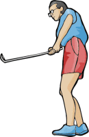 Free Golf Clipart Graphics  Golf Player Man Woman Bunny Ball And