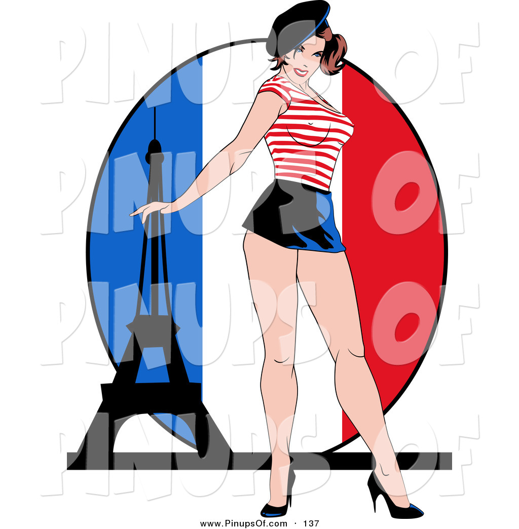 French Girl Clipart Pin Up Girls Clipart Vector Pinup Clip Art Of An