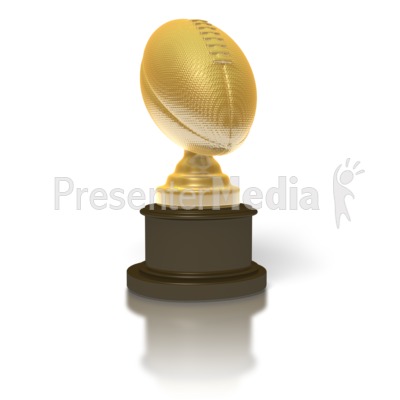 Gold Football Trophy   Sports And Recreation   Great Clipart For