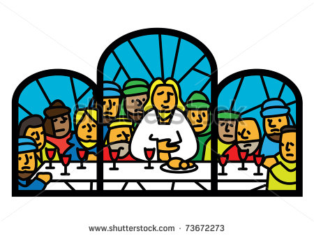 Last Supper Window Vector Illustration   73672273   Shutterstock