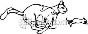 Mouse Running Clipart Rat Running From A Cat Royalty Free Clipart